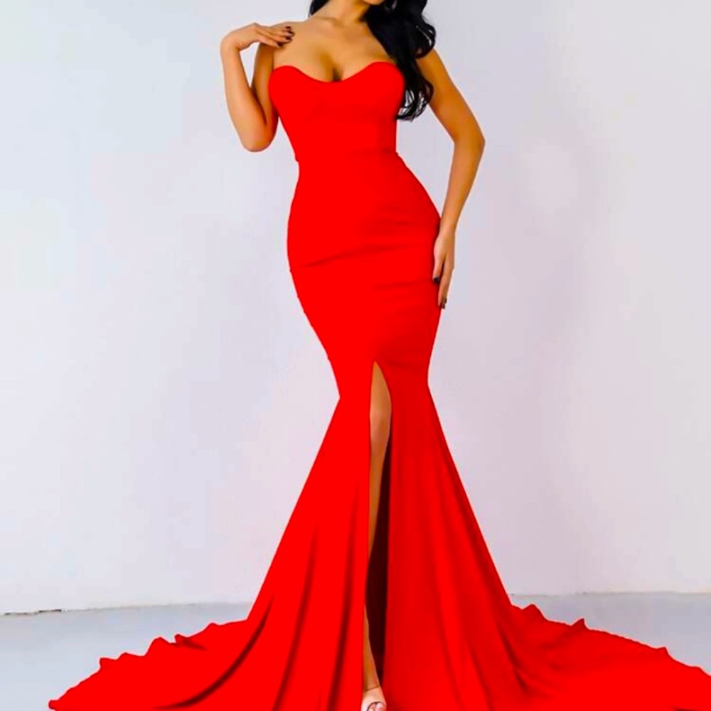 Missord Split Mermaid Tube Prom Dress